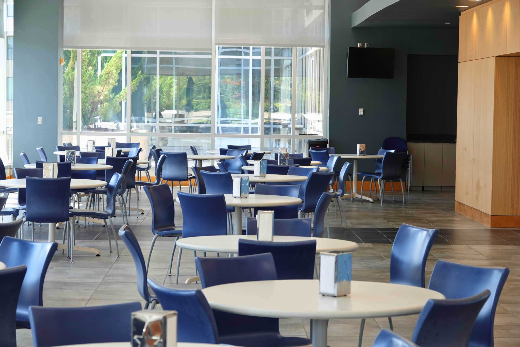A rentable break room at the Skyline Center