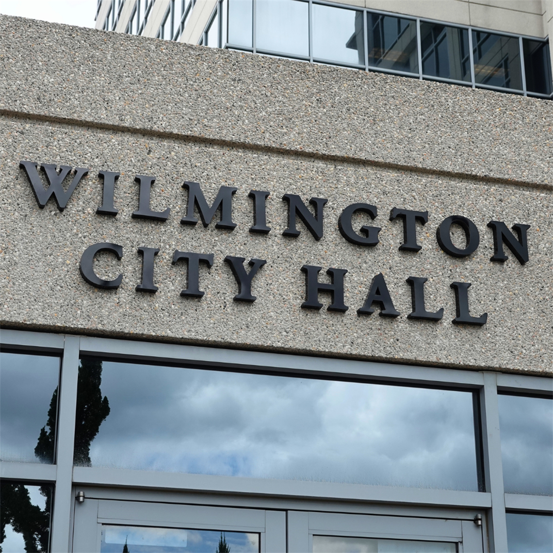 Wilmington City Hall sign.png