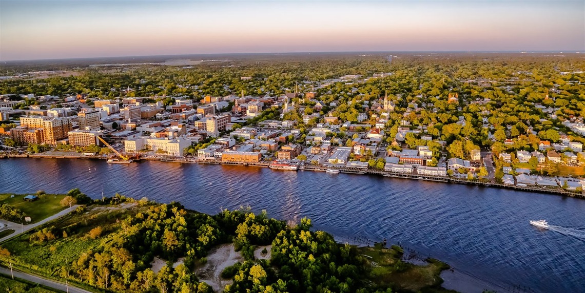 Aerial view of Wilmington