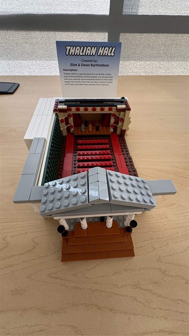 A LEGO depiction of Thalian Hall