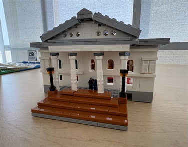 A LEGO depiction of Thalian Hall