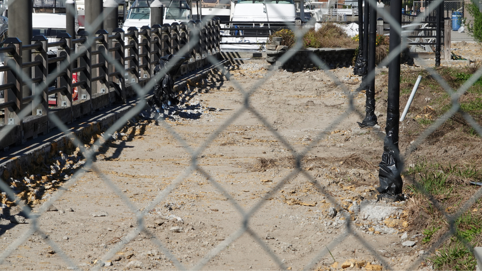 Riverwalk near the marina