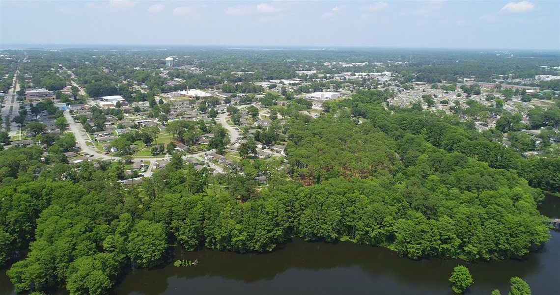 Aerial view of Wilmington