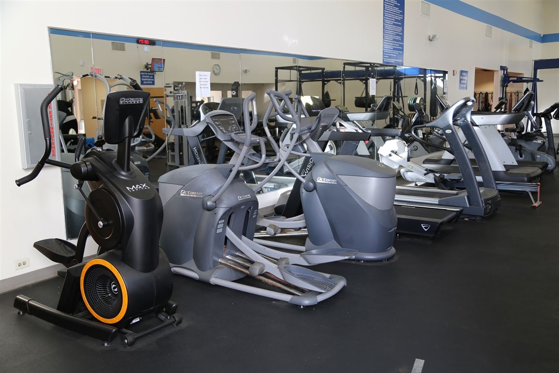 Cardio equipment at the Fitness Center