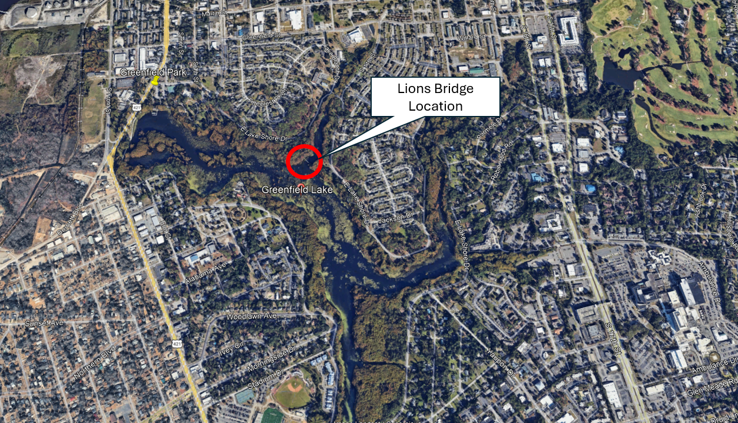 Lions Bridge Location
