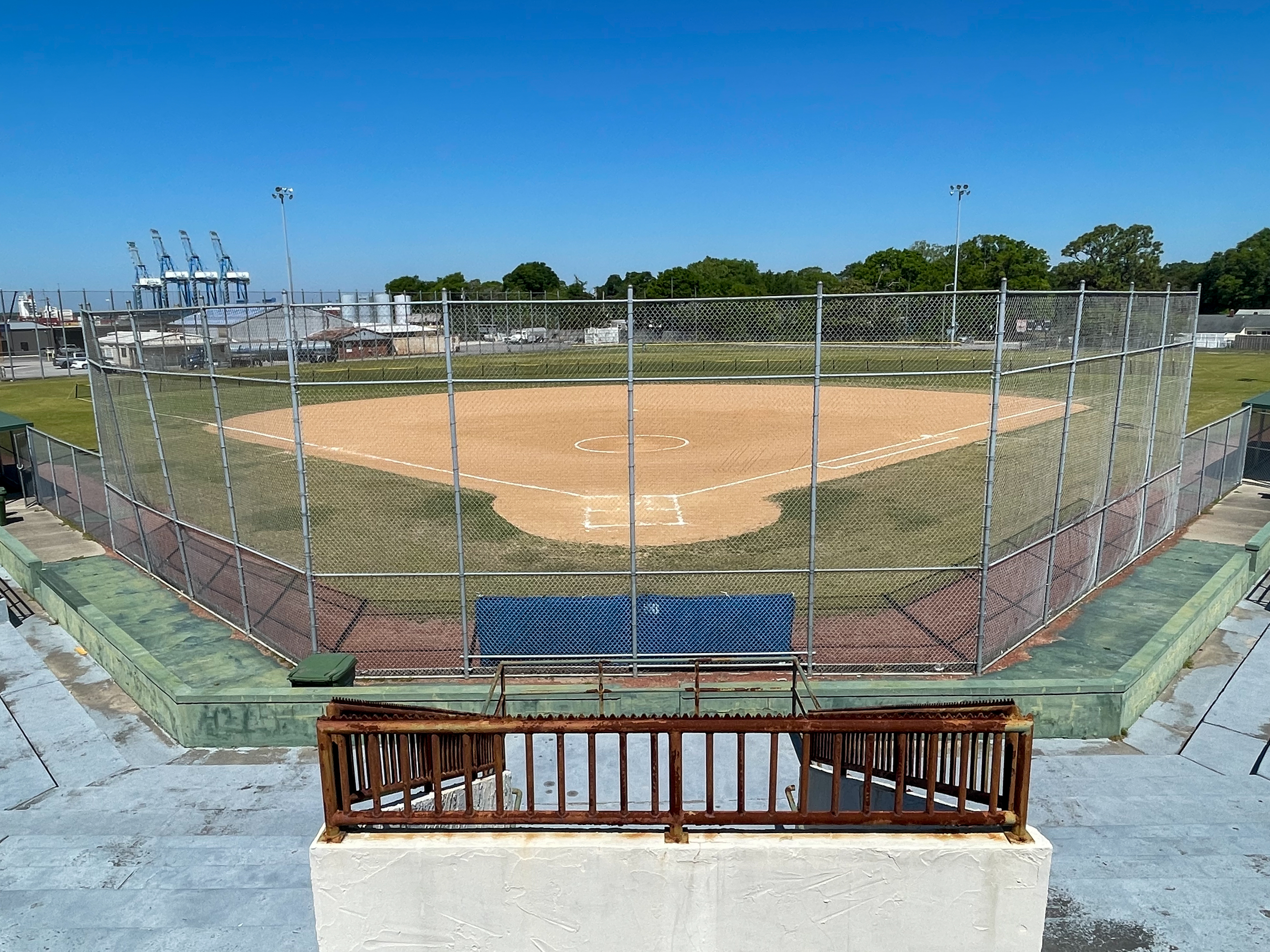 A wide angle view of Godwin Stadium