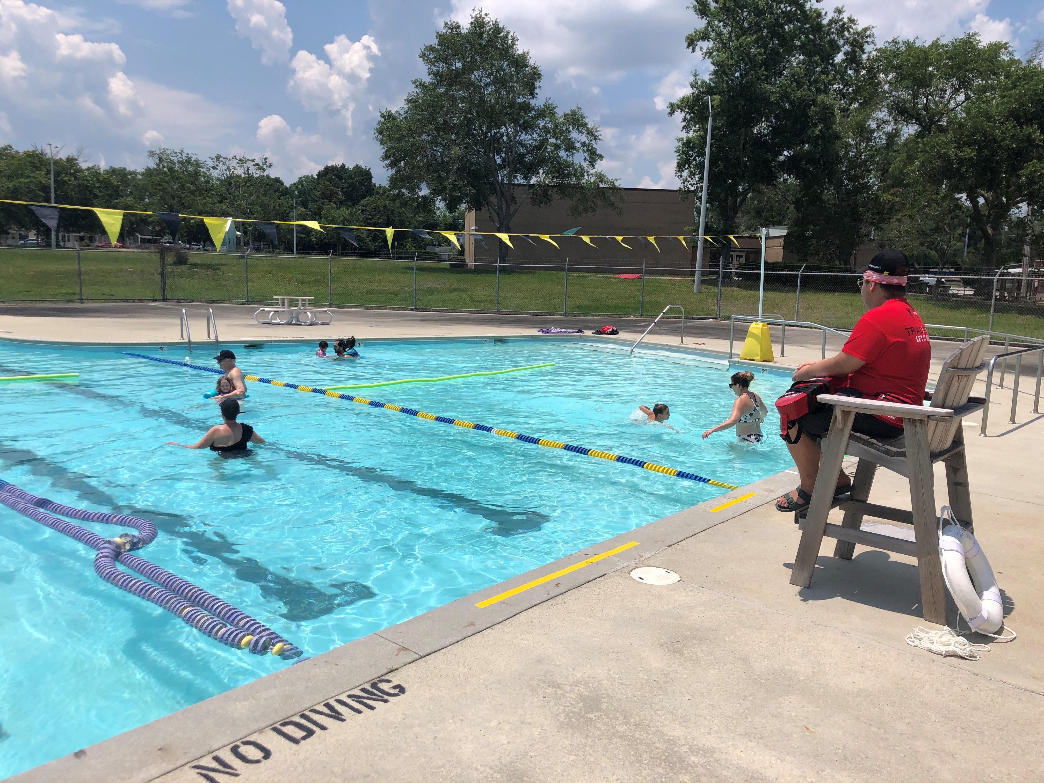Pool Users at William Murphy Pool