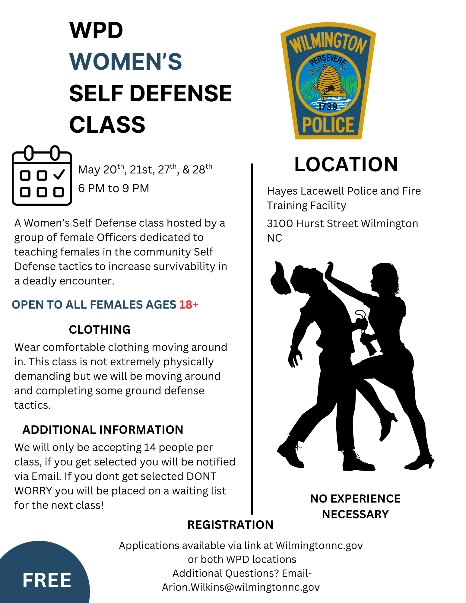 WPD Women's Self Defense Flyer2026March.png
